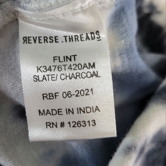 Reverse Threads Men’s Long Sleeve Tie-Dye T-Shirt 100% Cotton Size XXL - Picture 9 of 9